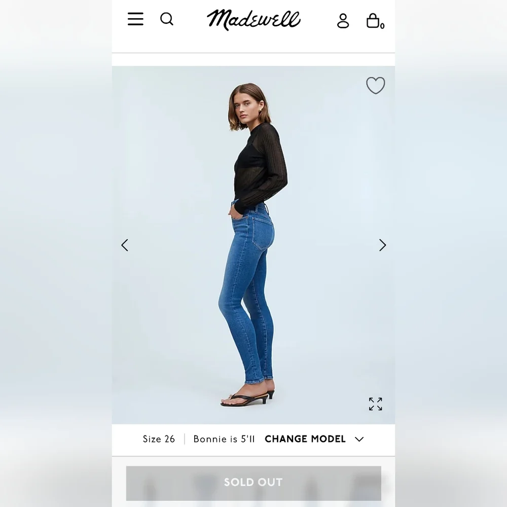 EUC Madewell High-Rise Skinny Jeans‎ - Picture 3 of 13